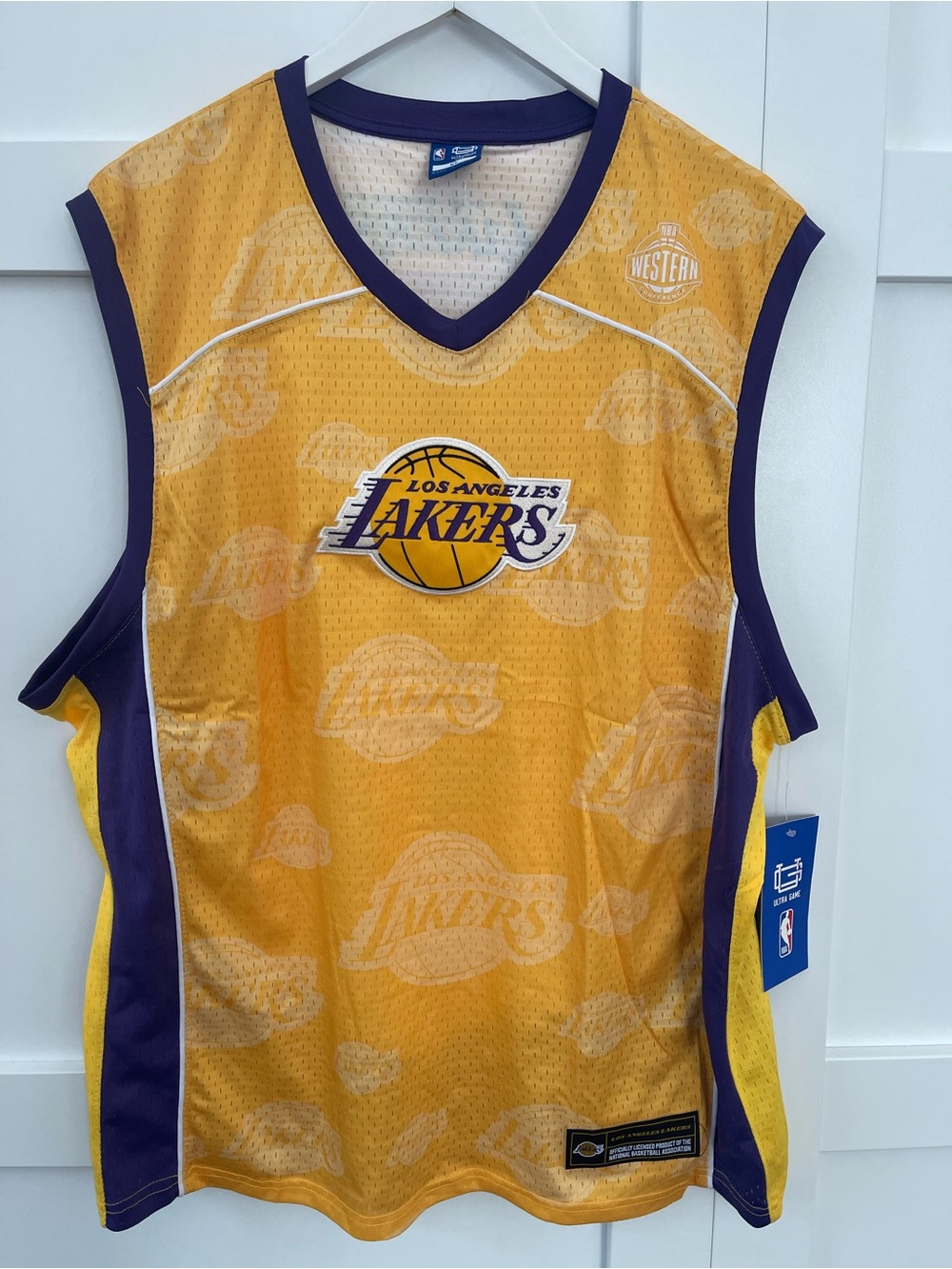NBA Los Angeles Lakers Gold & Purple Basketball Jersey- XL